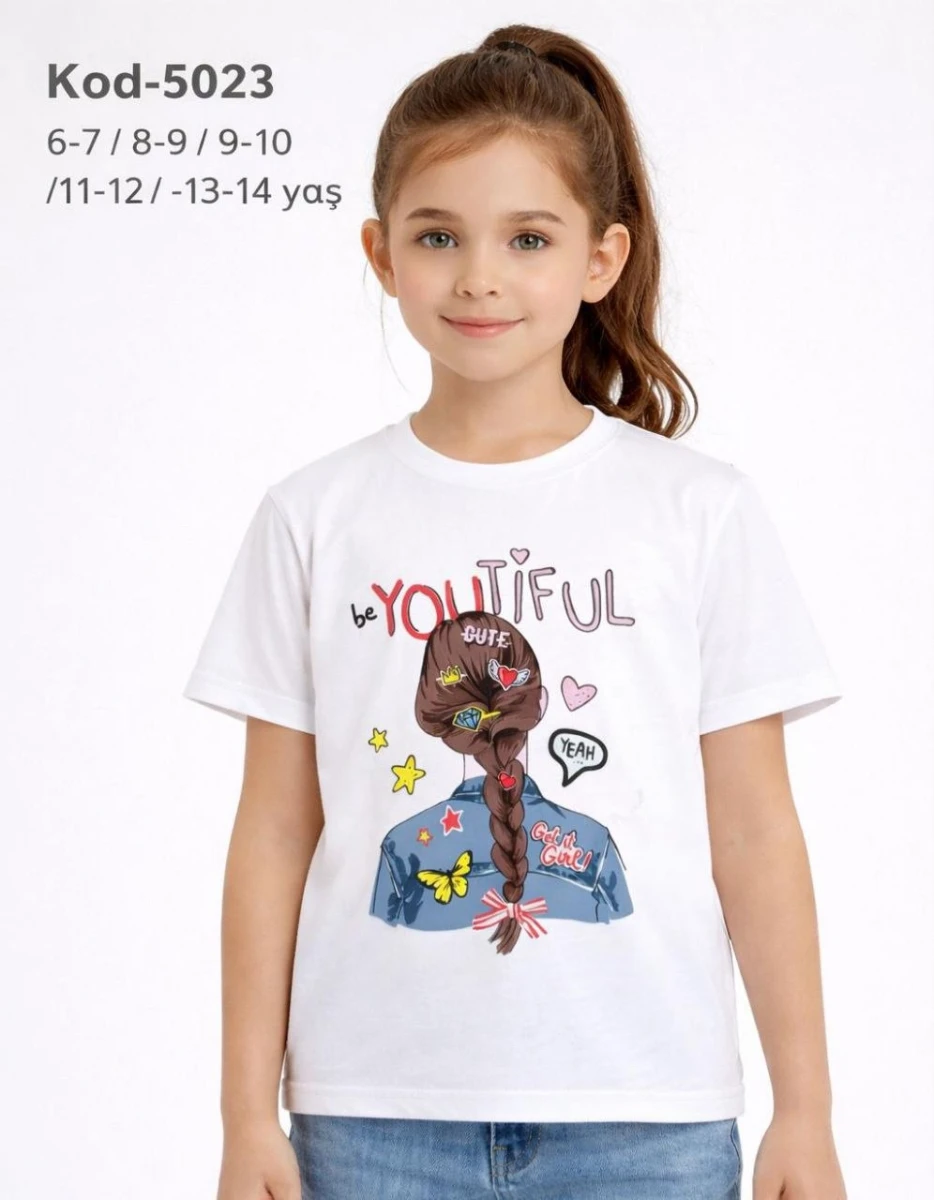 BE YOU TİFUL BASKILI TEK ÜST
